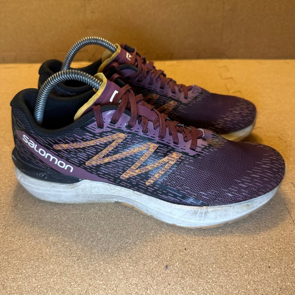 Salomon Sonic 5 Balance Womens Running Shoes Purple‎ Black 417104 Size 9